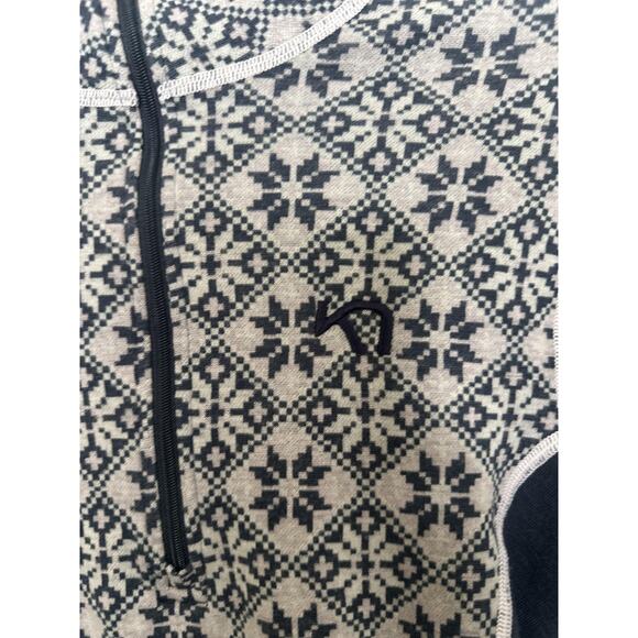 Kari Traa Sweater Womens Medium Wool Half Zip Thermal Pullover Nordic Pattern - Picture 4 of 6